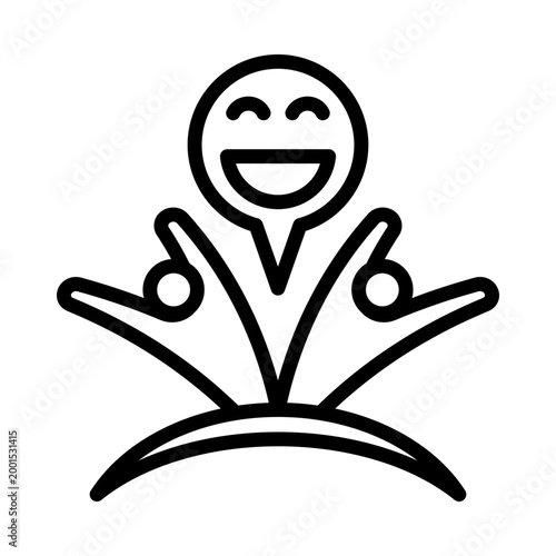 Icebreaker Icon - Black Outline