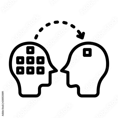 Coaching Session Icon - Black Outline