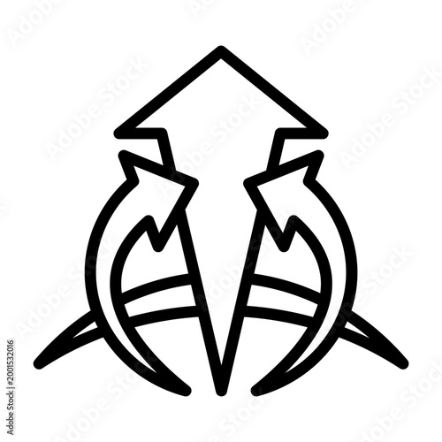 Supportive Environment Icon - Black Outline