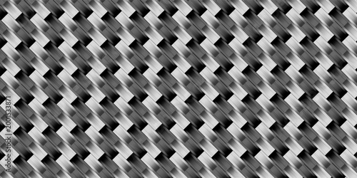 Dark carbon fiber geometric mesh background. Modern abstract dark vector texture for professional design and branding