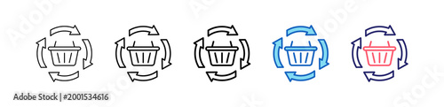 Consumption Icon In 5 Different Styles Set Collection.   