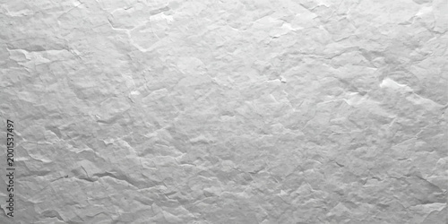 Empty white and grey paper textures meet white marble on a crumpled, wrinkled blank sheet featuring a rough, creased vintage pattern and a torn grunge surface design