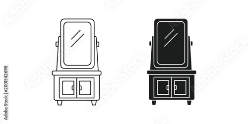 Comparison of an old and modern microwave oven design with visible interior lighting.