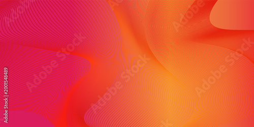 Abstract Orange and Pink Topographic Line Background with Vibrant Gradient