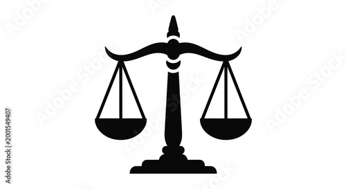 balance scale silhouette high quality professional detailed modern elegant stylish