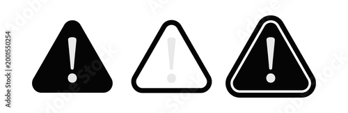 Konstfotografi Set of caution warning signs