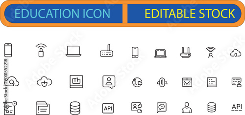 modern EDICATION ICON EPS  .eps image for stock marketplace