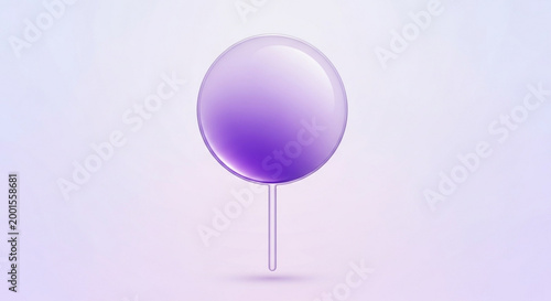 Lollipop in a Light: A minimalist graphic showcases a solitary lollipop in a soft, gradient background. The sweet treat, with its smooth surface, suggests sweetness and joy.