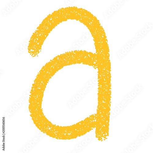 Alphabet scribbles with crayons, alphabet doodle 