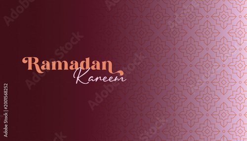 Ramadan Kareem Muslim Elegant Geometric Pattern Background