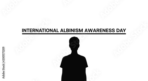 International albinism awareness day vector illustration graphic design highlighting global understanding and support for individuals.