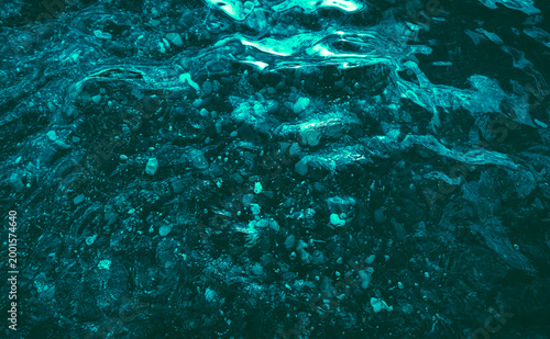 Konstfotografi turquoise water background copy space