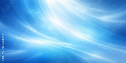 Foto A bright abstract blue background features sunny rays of light shining through s