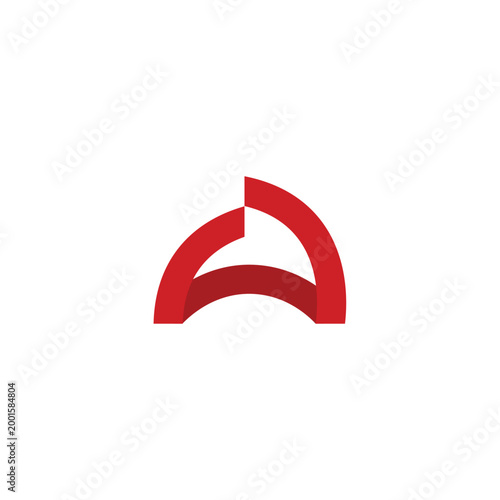 Modern A letter initial logo design