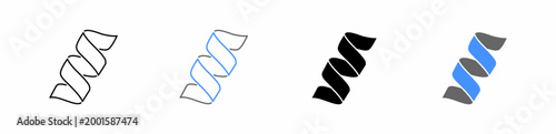Molecular Structure and Protein Engineering Icon Vector Illustration Editable