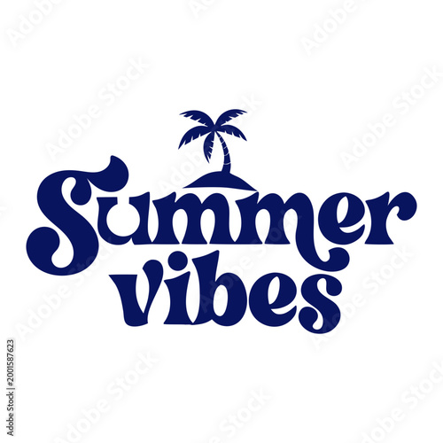 summer vibes logo design