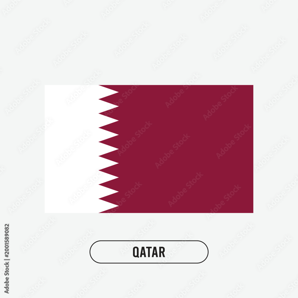 Fototapeta premium The Qatar national flag