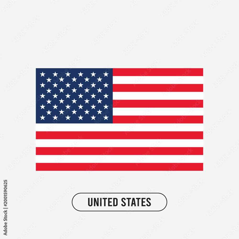 Fototapeta premium The United States national flag
