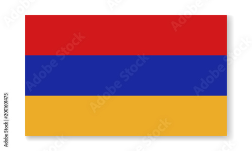 Armenia national flag in flat style. Vector flat illustration. Free Download Armenia national flag in flat style. Vector flat illustration. - GFXLoad