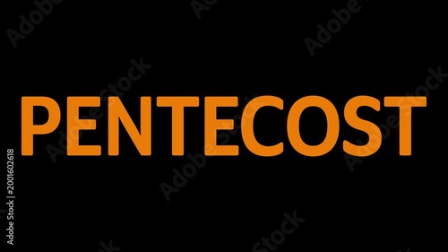 Pentecost Short Quotes Minimal Text. Holy Spirit Fire Christian Typography Design