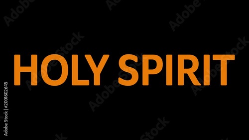 Pentecost Short Quotes Minimal Text. Holy Spirit Fire Christian Typography Design