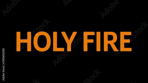Pentecost Short Quotes Minimal Text. Holy Spirit Fire Christian Typography Design