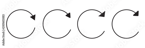 Refresh icon logo design. Reload sign and symbol. Update icon.