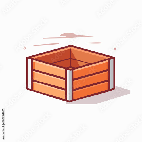 Wooden Crate Illustration