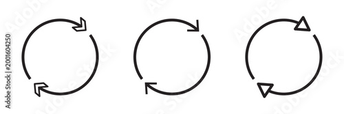 Refresh icon vector. Reload sign and symbol. Update icon.