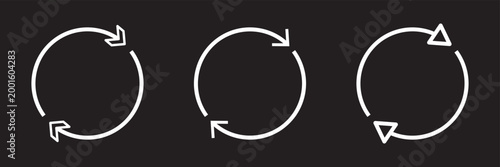 Refresh icon symbol for apps and websites. Reload sign and symbol. Update icon.