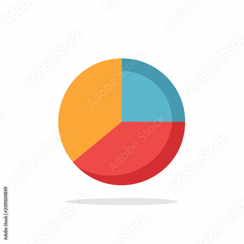 Free Download Colorful Pie Chart Icon - GFXLoad