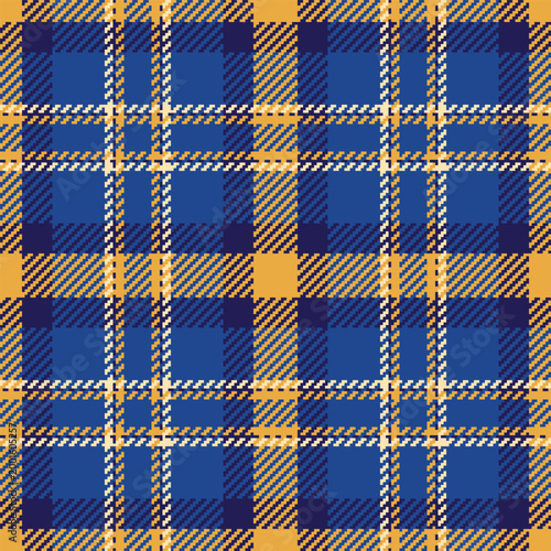 Εκτύπωση καμβά Elevate your designs with this classic blue and gold tartan plaid pattern