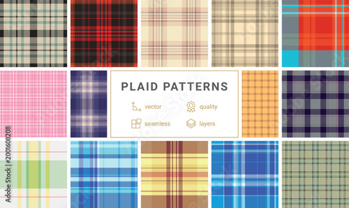 Canvastavla Rustic plaid ornament inspired by cabin aesthetics