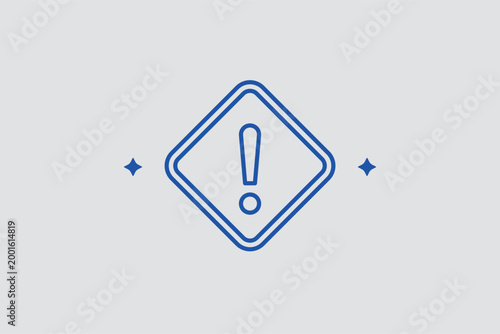 Square hazard sign line icon for industrial safety labeling and chemical danger warnings. Regulatory vector illustration for factory safety posters and hazardous material transport guides.