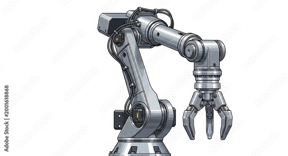 Fototapeta premium Industrial Automation Robot Arm Design
