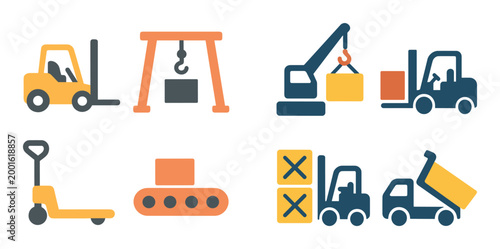 Industrial vehicles operating in warehouse setting