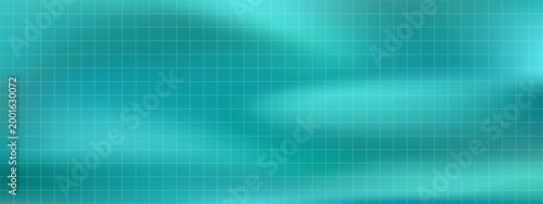 Turquoise fluid gradient background with square grid overlay