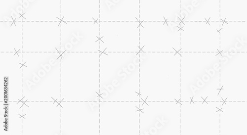 Abstract Grid Pattern with Scattered Cross Marks - Minimalist Design