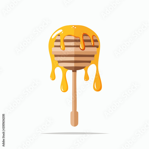 Honey Dipper with Dripping Honey