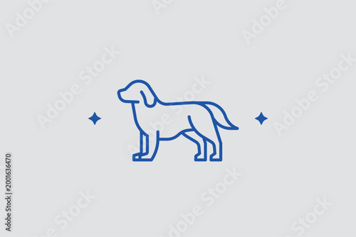 Pet allergy line icon for identifying animal dander sensitivity and pet-free zones. Informative vector illustration for veterinary clinic blogs and hotel room amenity descriptions.