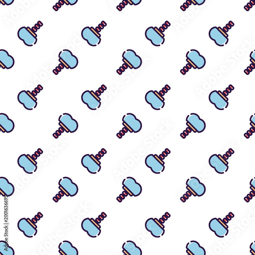 Pixel art dental floss icon pattern isolated on transparent background