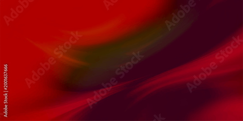 Red abstract background featuring a smooth flowing silk texture with light wave lines and purple energy curves in a satin motion design vector illustration
