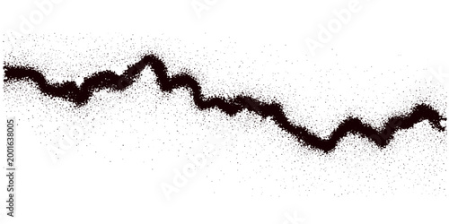 A dark grunge design featuring a black ink splash and brown liquid coffee texture with a dirty paint frame pattern and a dust border illustration for a nature inspired food closeup