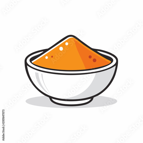 Bowl of Orange Powder