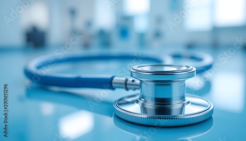 Modern glass office building with reflective windows at dusk