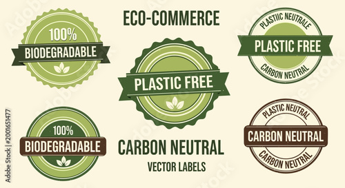 Eco friendly labels for sustainable products