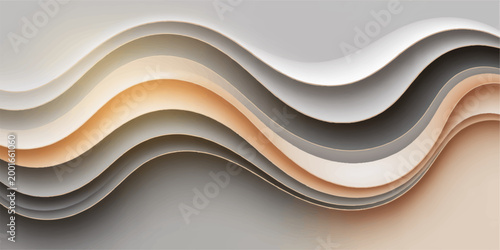 Abstract blue wave vector background featuring artistic flowing curves and light line patterns for a modern business wallpaper design template