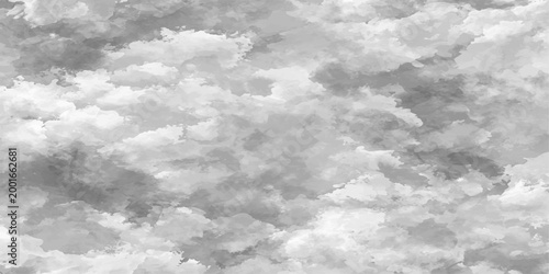 the tranquil sky filled with fluffy clouds. an image of a serene and peaceful scene, evoking a sense of calm and wonder. 