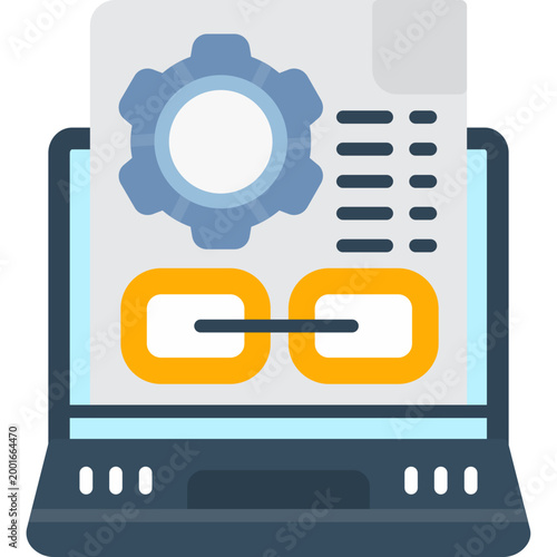 Link Building Icon Vector Element