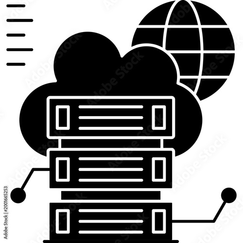 Hosting Icon Vector Element